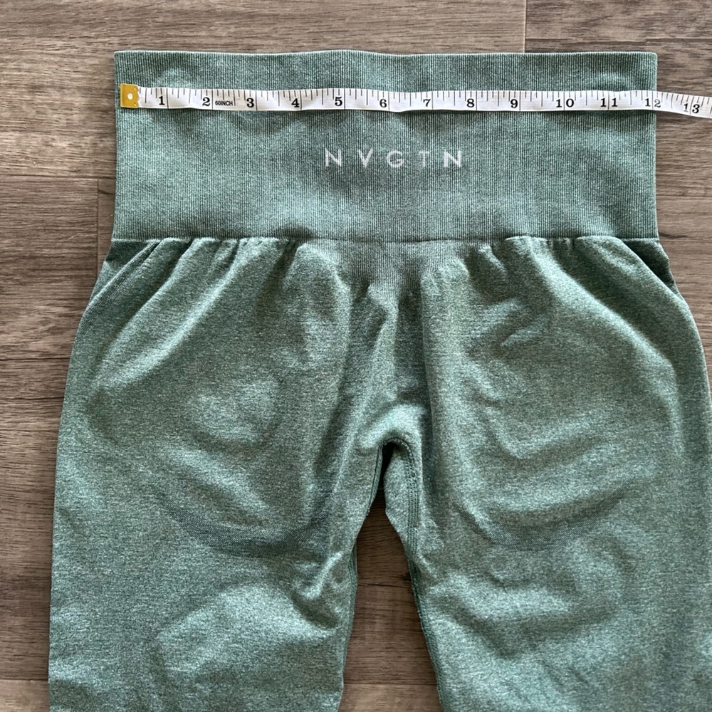 NVGTN Forest Green Contour Seamless Leggings M - Picture 2 of 6